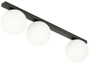 Mennyezeti lámpa FIT 3xE14/10W/230V fekete/fehér