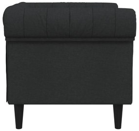vidaXL fekete szövet Chesterfield kanapé