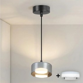 Brilagi - Kábeles függeszték AURA LUX 1xGX53/30W/230V fekete/füstszínű