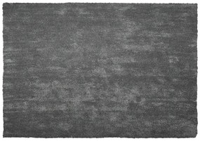 Sötétszürke hosszú szálú szőnyeg 160 x 230 cm DEMRE Beliani