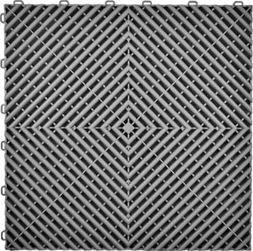 Moduláris padló Csempe puzzle 40x40 Garázs Autó Padló Műhely Szürke