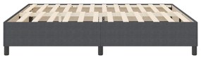 Boxspring Ágy Sötétszürke Szuper King Kordbársonyos Anyag