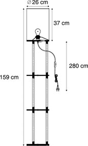 Okos állólámpa fekete, WiFi A60-nal - Stojon