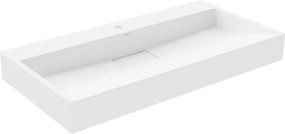 Mexen Ava 1/O 90 x 46 cm-es pultra ültethető konglomerátum mosdókagyló, fehér - 23019001