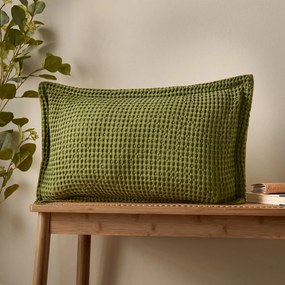 Pamut díszpárna 30x50 cm Jaipur Chunky Waffle – Pineapple Elephant