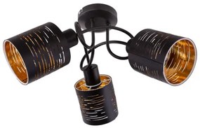 Globo 15342-3D Függeszték fém fekete-arany. 3xE14 40W 230V