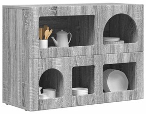 Széf Szürke Sonoma 80,5 x 35 x 59 cm Faanyag