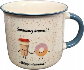 Smukee porcelán bögre Jó Étvágyat Kávé Motívummal! Kellemes Napot 420 ml