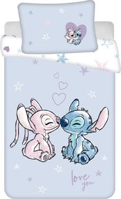 Disney Lilo és Stitch, A csillagkutya Purple gyerek, ovis ágyneműhuzat 100×135 cm, 40×60 cm