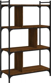 vidaXL 4 szintes barna tölgyszínű fa könyvespolc 76 x 32 x 123 cm