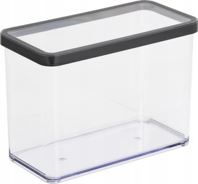 Rotho 2,1 literes, légmentesen záródó, grafit színű Loft tárolóedény élelmiszerekhez, száraz termékekhez