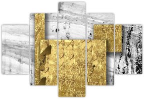 Kép - Arany négyzetek N⁰1 (150x105 cm)