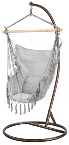Puerto függőszék állvánnyal szürke-barna