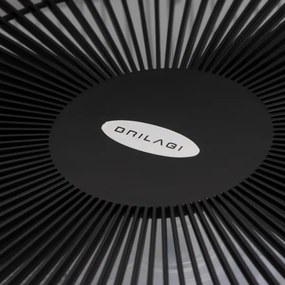Brilagi - LED Dimmelhető lámpa ventilátorral AURA LED/38W/230V fekete + távirányító