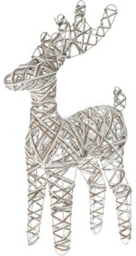 Karácsonyi Greyse LED rénszarvas szürke, 50 cm-es