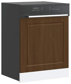 vidaXL mosogatógép panel Porto barna tölgy 60x1,5x67cm méretezett fa