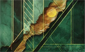 Divatos Flizelin Tapéta Fali Furnér Geometriai feszültség 416x254