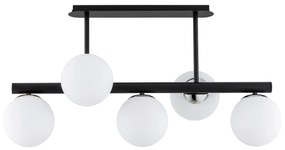 Csillár rúdon TUKANE 5xE14/10W/230V fekete