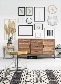 Fém fali dekoráció 52,5x95 cm Adhira – Bizzotto