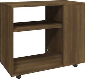 vidaXL barna tölgy színű szerelt fa kisasztal 70 x 35 x 55 cm