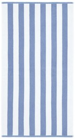 Fehér-kék pamut fürdőlepedő 90x140 cm Stripe Jacquard – Bianca