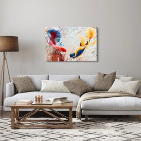 Kép - harcoló hal (90x60 cm)