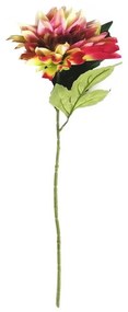 Dália művirág rózsaszín-sárga, 68 cm, művirág, 68cm