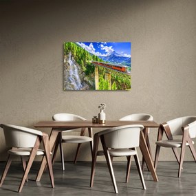 Kép - Matterhorn, Zermatt, Valais, Svájc (üvegen) (70x50 cm)