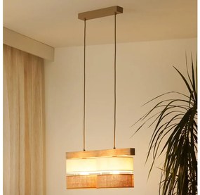 Brilagi Brilagi - Csillár zsinóron FOREST 2xE27/15W/230V fenyő/bézs/krémes BG1713