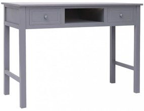 szürke tömör császárfa íróasztal 108 x 45 x 76 cm