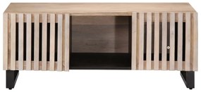 Fehér tömör mangófa dohányzóasztal 100 x 55 x 40 cm