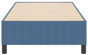 Boxspring Ágy Kék 80x200 cm Cordurany Anyag