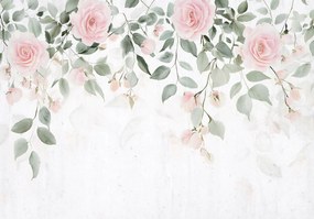 Fotótapéta Levelek a flizelinen virág Virágok fotótapéta falra Ragasztó