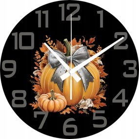 Dekoratív falióra Őszi vibe Halloween tök pumpkin 45 cm