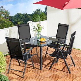 Deuba Alumínium kerti garnitúra Alu 1+4 - antracit