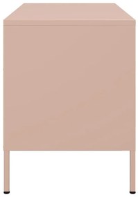 rózsaszín acél TV-szekrény 68 x 39 x 50,5 cm