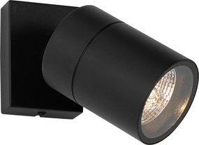 Kültéri fali lámpa fekete AR70 állítható IP44 - Solo