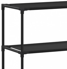 2 szintes fekete vas mosógép feletti tárolóállvány 69x28x143 cm