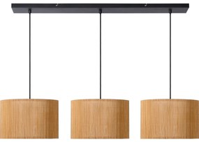 Lucide 03429/03/30 - Csillár zsinóron MAGIUS 3xE27/40W/230V bambusz