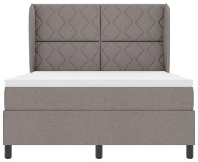 Boxspring Ágy Matraccal - Taupe, 140x200 cm, Szövet