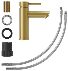 BATH DELUXE 28-017-03-70-02 - Mosdócsap RINGSTED 17,8 cm csiszolt réz