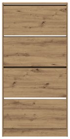 Cipőszekrény Kézműves tölgy Szerelt fa 80 x 21 x 163.5 cm Tartós