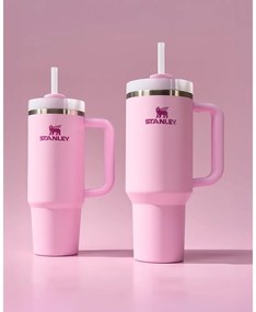 Rózsaszín termosz szívószállal 1,18 l Quencher H2.O FlowState – Stanley
