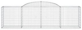 20 db íves horganyzott vas gabion kosár 300x50x80/100 cm
