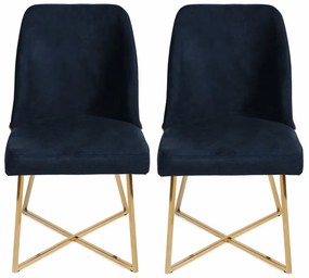 Madrid Dark Blue étkezőszék szett, 2 db, 2 db