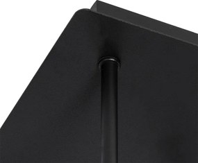 Modern mennyezeti lámpa fekete arannyal 5 lámpás - Athens Wire