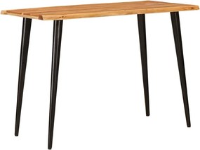 vidaXL Étkezőasztalok Barna és fekete 110 x 55 x 78 cm Tömör Mangófát