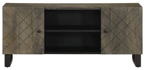 fekete tömör mangófa TV-szekrény 105 x 33 x 46 cm