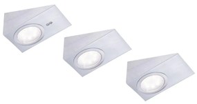 Leuchten Direkt Leuchten Direkt 84111-55-3 - KÉSZLET 3x LED Bútorvilágítás THEO LED/3,6W/230V W2377