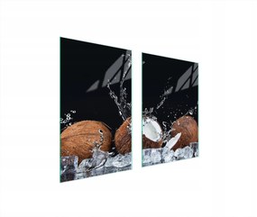 Üveg Konyhai Védőlap 65x52 Kókusz Edzett Üveg